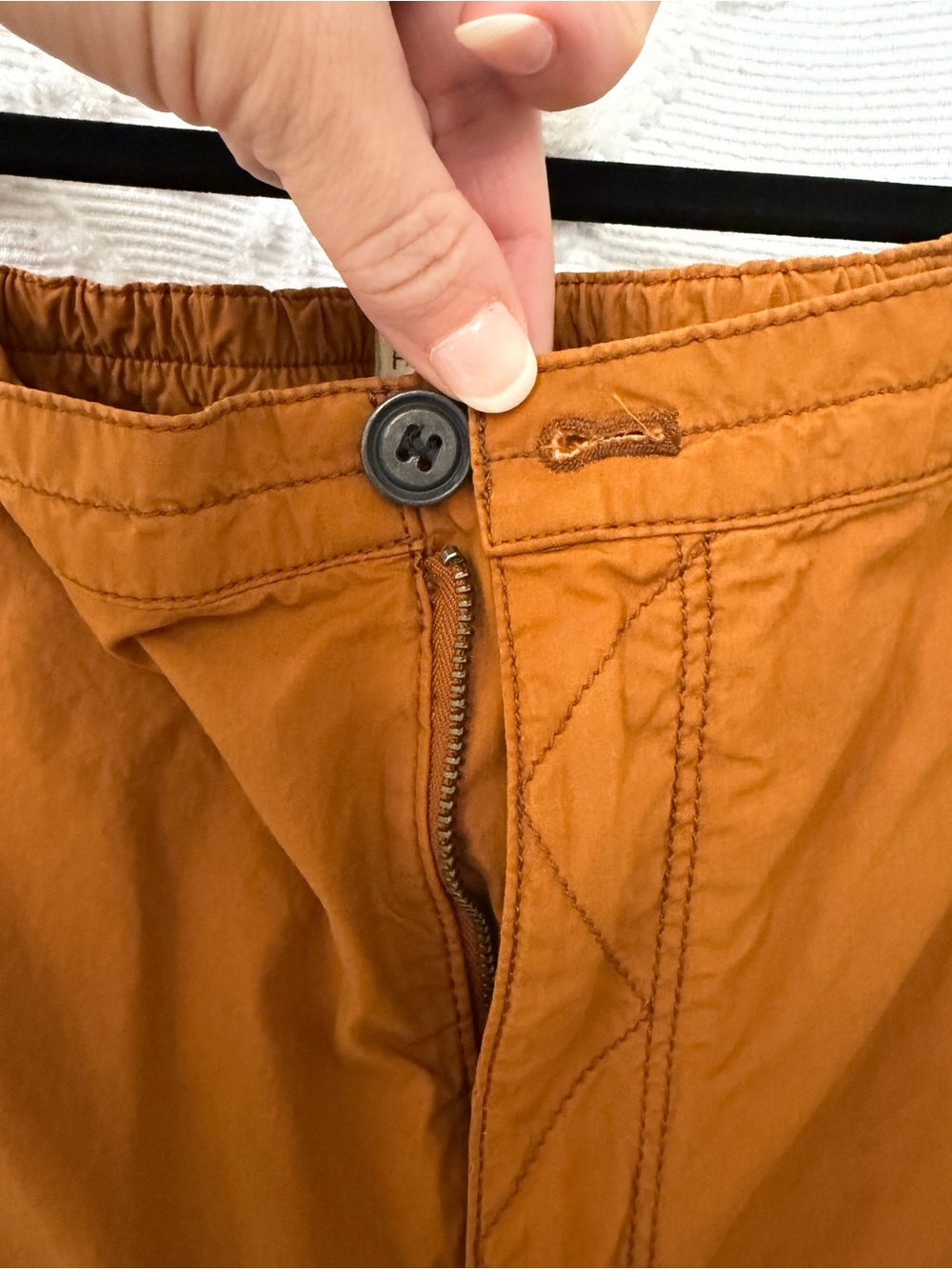 Pilcro Burnt Orange Utility Jogger Pants - Picture 3 of 8
